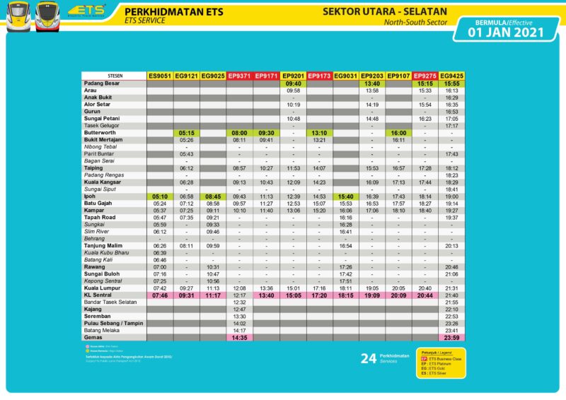 You Can Now Travel To Ipoh In ETS Business Class Train (2021 Schedule ...